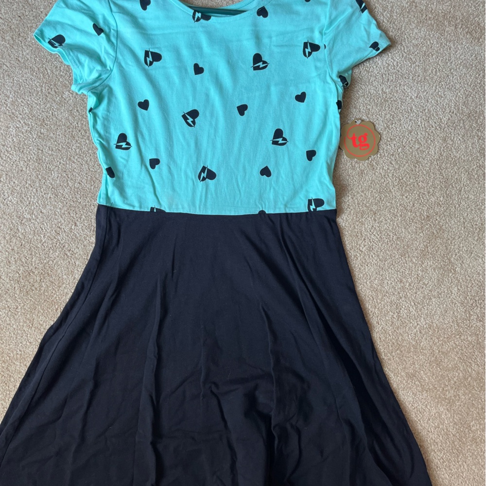 Dress with cute color and pattern! Brand new!!